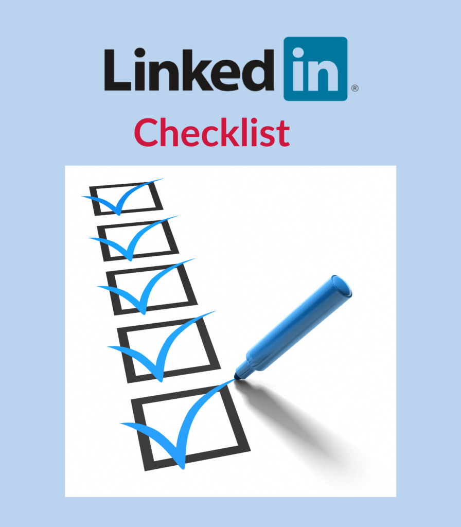 LinkedIn profile checklist for finding freelance work